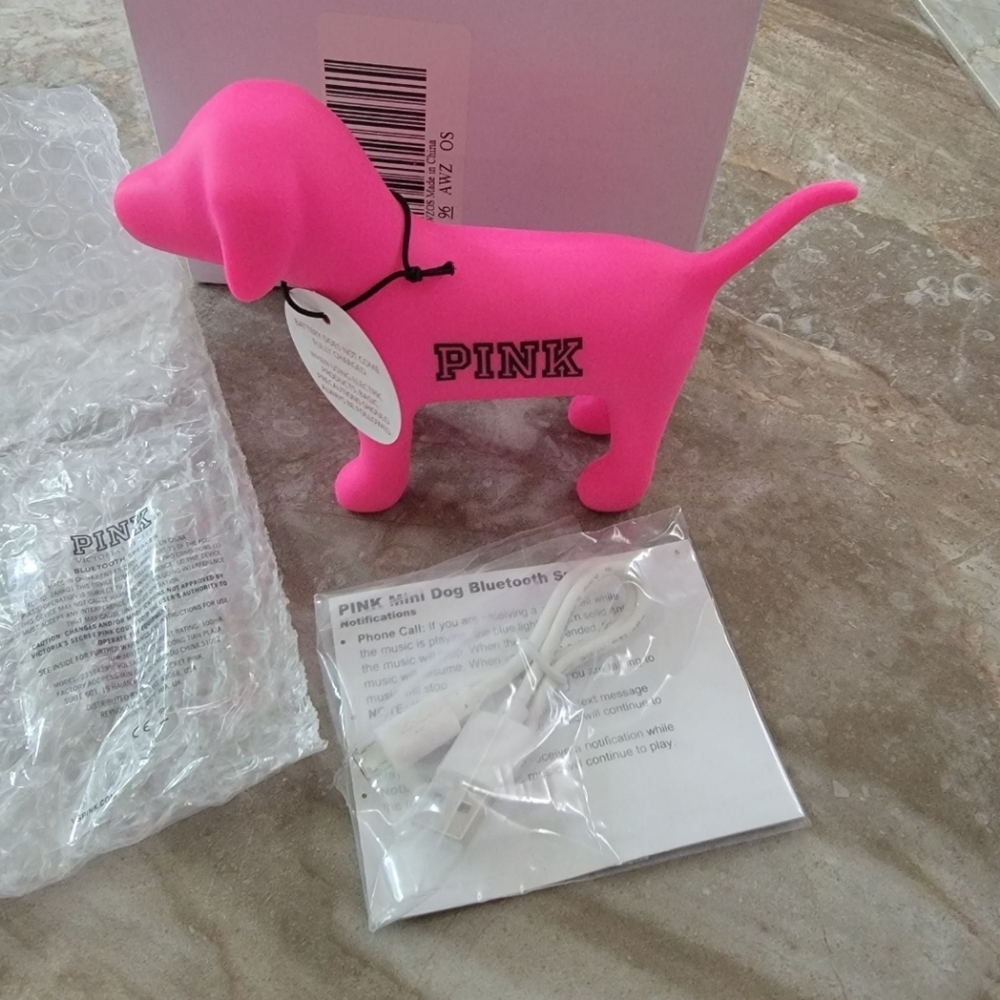 Victoria's Secret pink Dog Bluetooth speaker